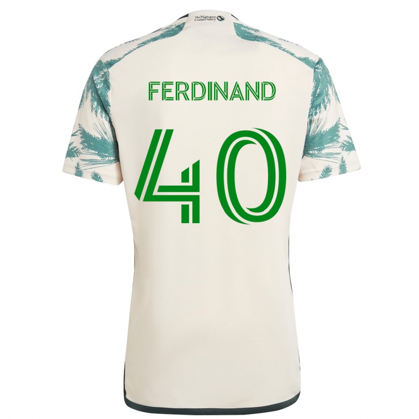 Kids Football Keesean Ferdinand #40 Beige Brown Away Jersey 2024/25 T-Shirt