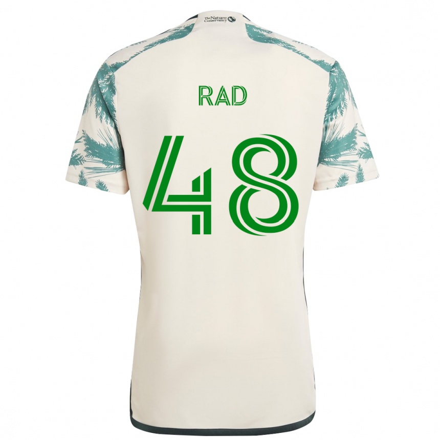 Kids Football Kaveh Rad #48 Beige Brown Away Jersey 2024/25 T-Shirt