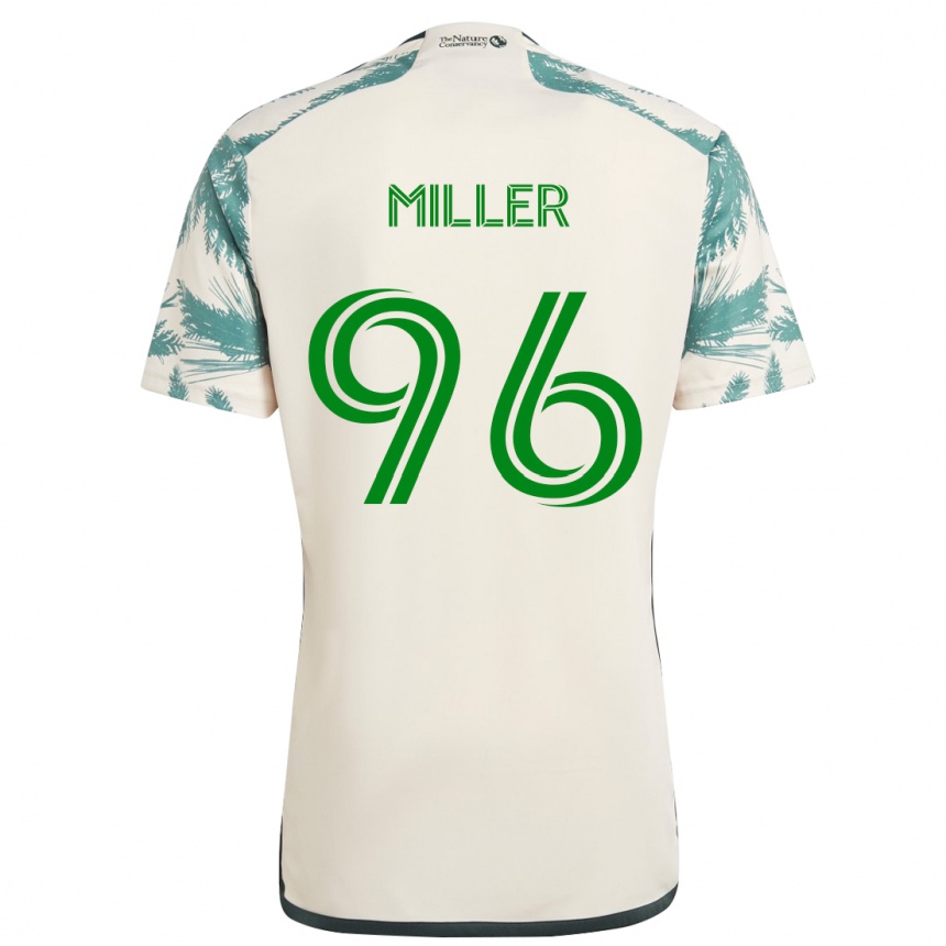 Kids Football Carver Miller #96 Beige Brown Away Jersey 2024/25 T-Shirt