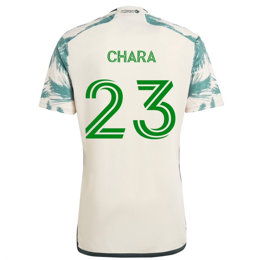 Kids Football Yimmi Chará #23 Beige Brown Away Jersey 2024/25 T-Shirt