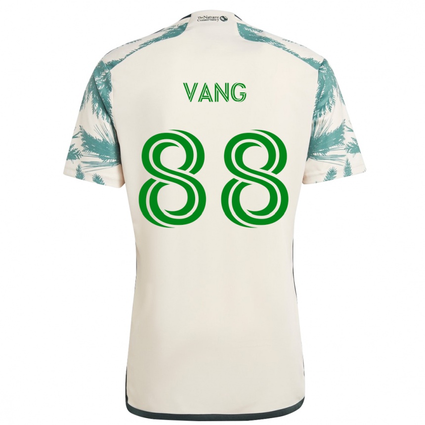 Kids Football Michael Vang #88 Beige Brown Away Jersey 2024/25 T-Shirt