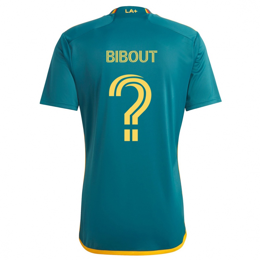 Kids Football Aaron Bibout #0 Green Yellow Away Jersey 2024/25 T-Shirt