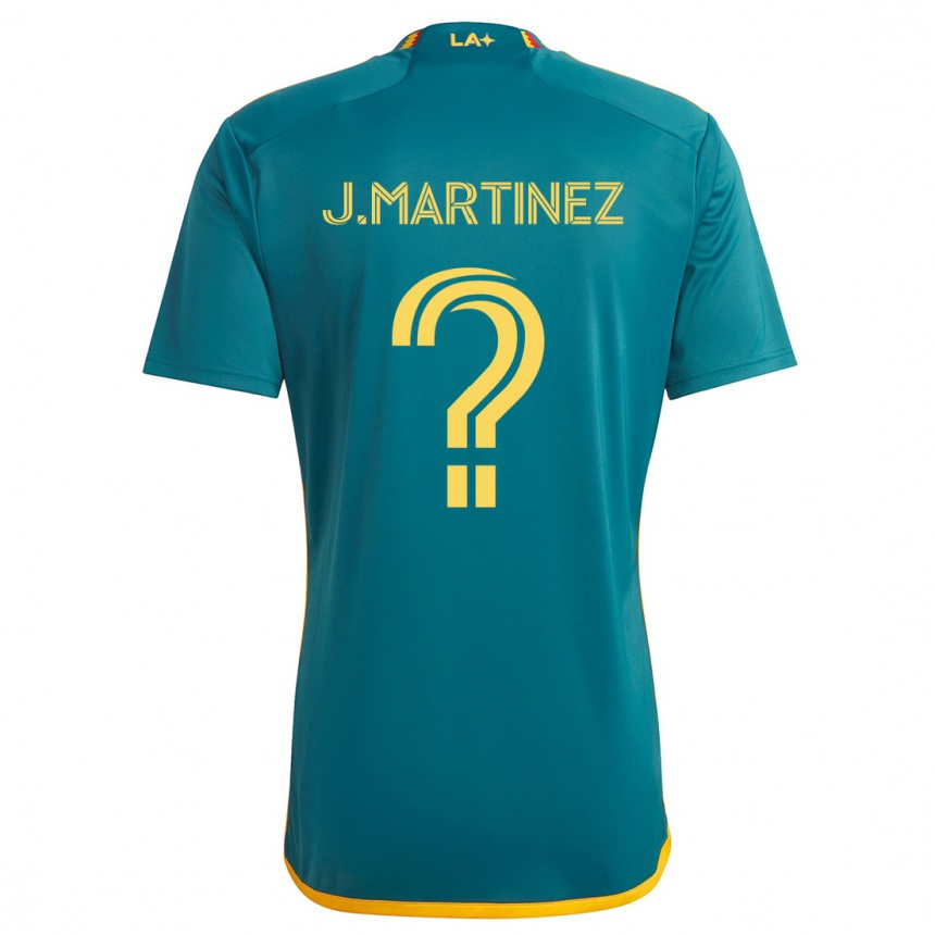 Kids Football Juan Martinez #0 Green Yellow Away Jersey 2024/25 T-Shirt