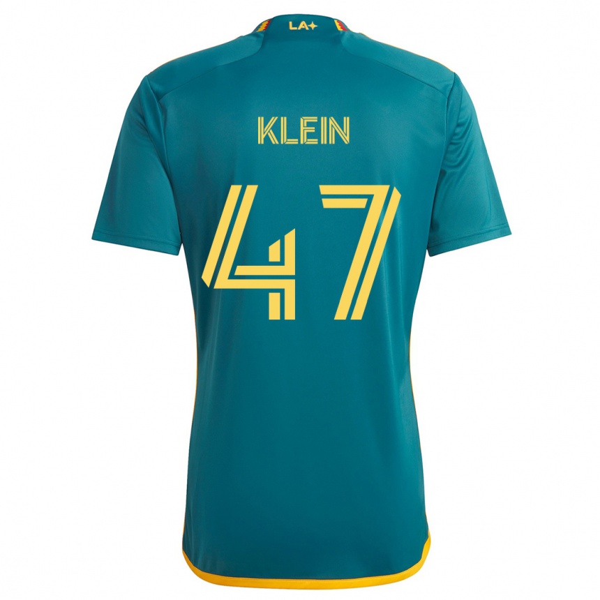 Kids Football Carson Klein #47 Green Yellow Away Jersey 2024/25 T-Shirt