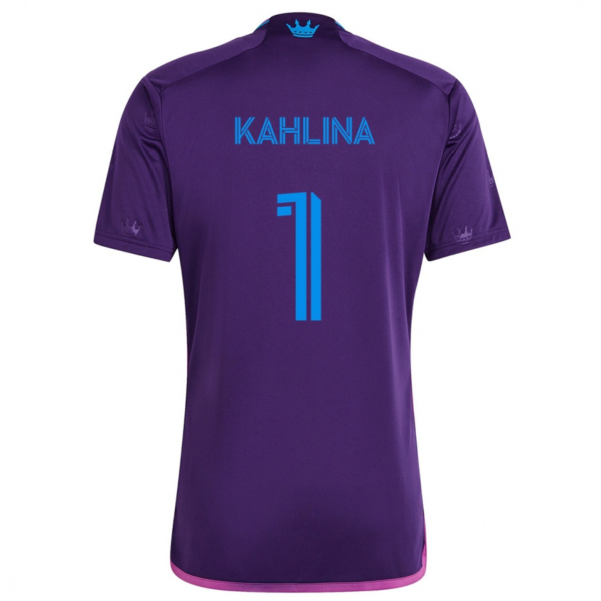 Kids Football Kristijan Kahlina #1 Purple Blue Away Jersey 2024/25 T-Shirt