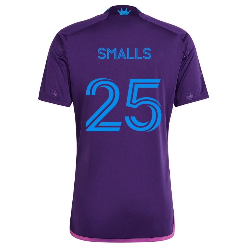 Kids Football Tyger Smalls #25 Purple Blue Away Jersey 2024/25 T-Shirt