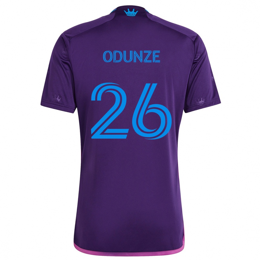 Kids Football Chituru Odunze #26 Purple Blue Away Jersey 2024/25 T-Shirt