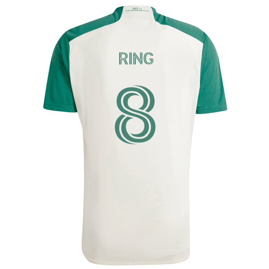 Kids Football Alexander Ring #8 Tan Green Away Jersey 2024/25 T-Shirt