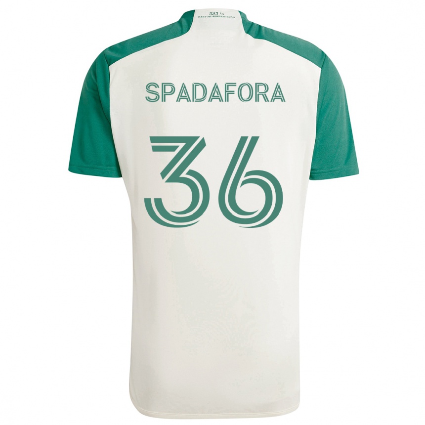 Kids Football Luke Spadafora #36 Tan Green Away Jersey 2024/25 T-Shirt