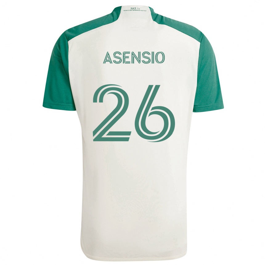 Kids Football Charlie Asensio #26 Tan Green Away Jersey 2024/25 T-Shirt