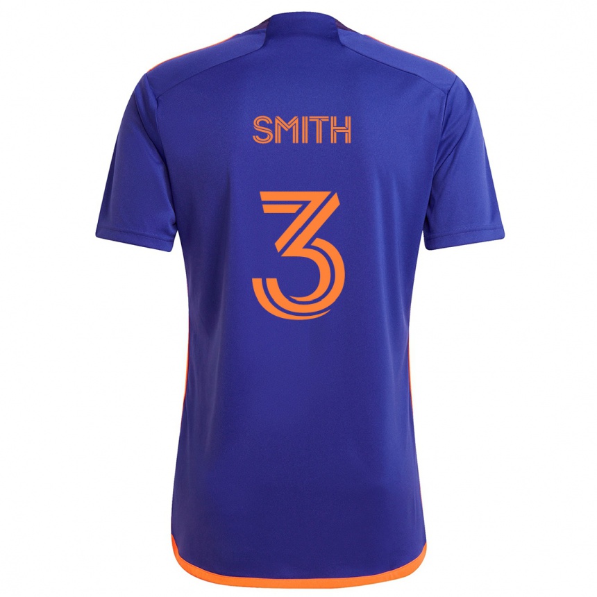 Kids Football Brad Smith #3 Purple Orange Away Jersey 2024/25 T-Shirt