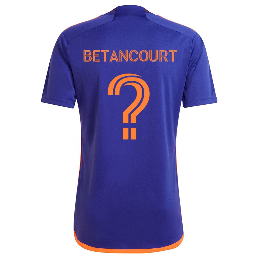 Kids Football Noah Betancourt #0 Purple Orange Away Jersey 2024/25 T-Shirt