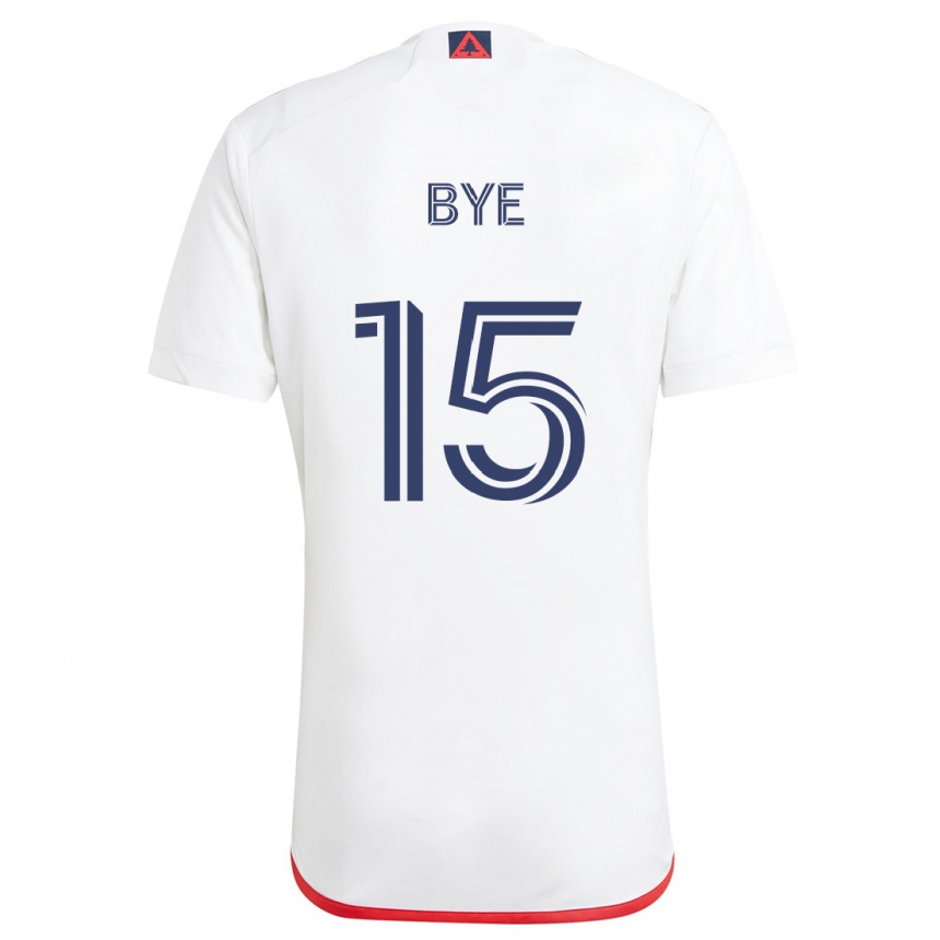 Kids Football Brandon Bye #15 White Red Away Jersey 2024/25 T-Shirt