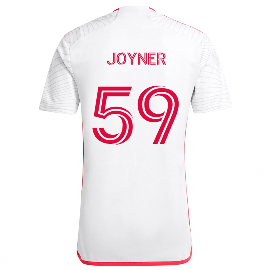 Kids Football Mykhi Joyner #59 White Red Away Jersey 2024/25 T-Shirt