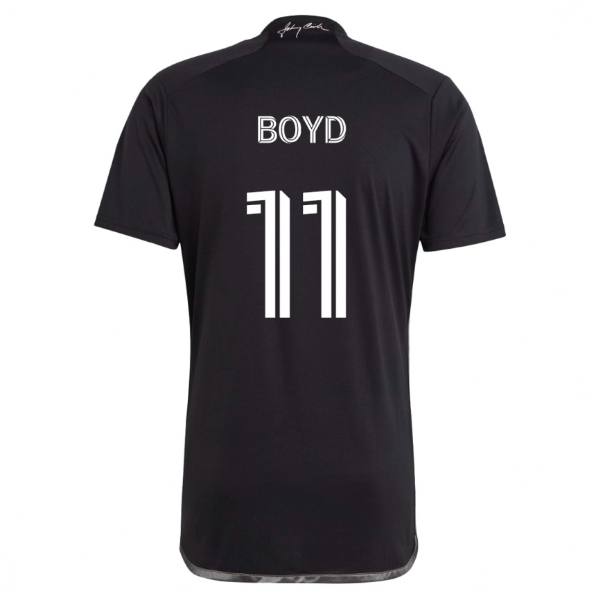 Kids Football Tyler Boyd #11 Black Away Jersey 2024/25 T-Shirt