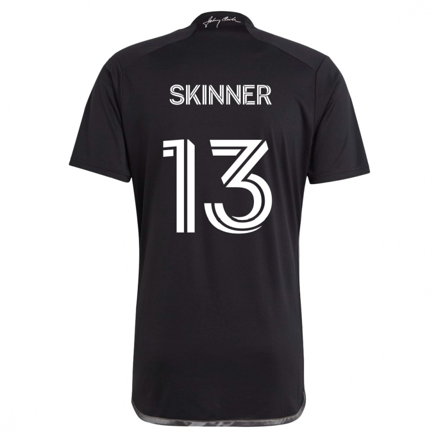 Kids Football Joey Skinner #13 Black Away Jersey 2024/25 T-Shirt