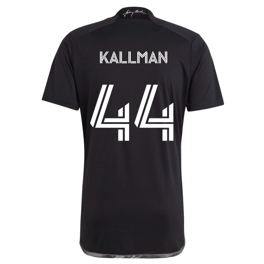 Kids Football Brent Kallman #44 Black Away Jersey 2024/25 T-Shirt