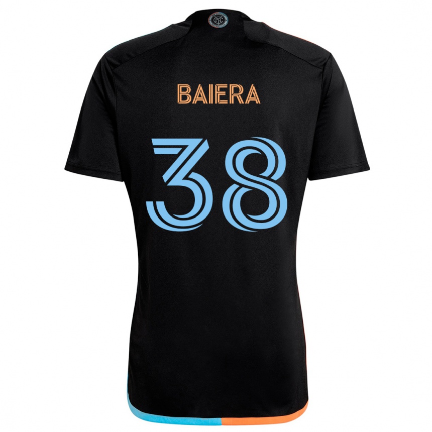 Kids Football Drew Baiera #38 Black Orange Blue Away Jersey 2024/25 T-Shirt