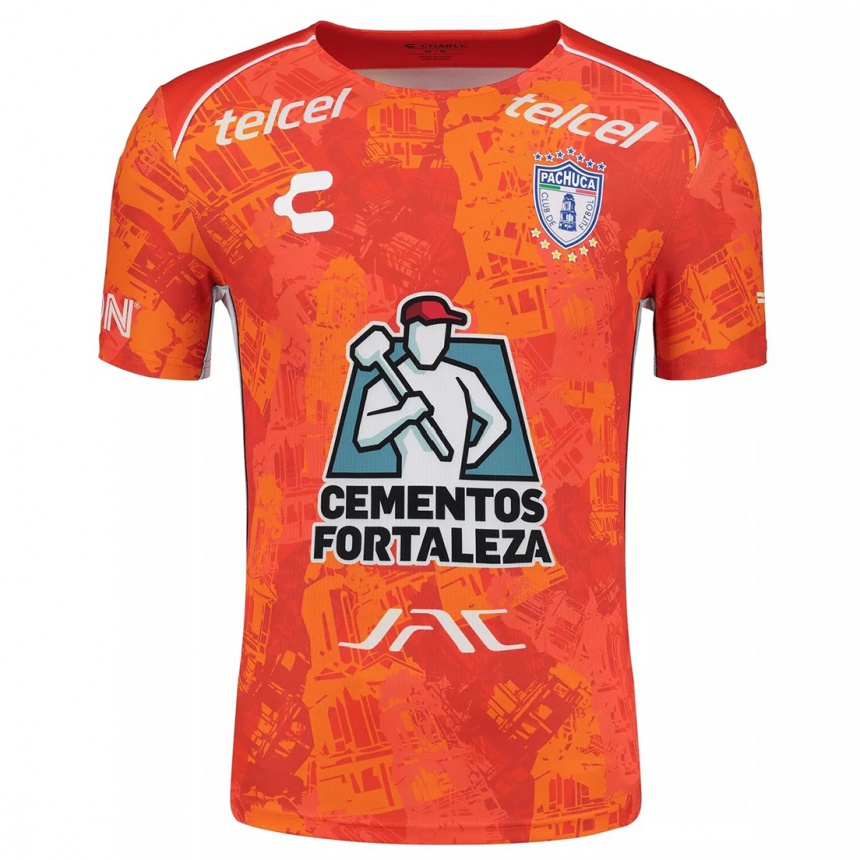 Kids Football Bryan González #8 Orange White Away Jersey 2024/25 T-Shirt