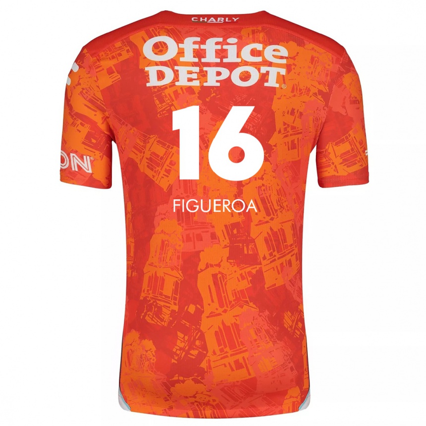 Kids Football Antonio Figueroa #16 Orange White Away Jersey 2024/25 T-Shirt