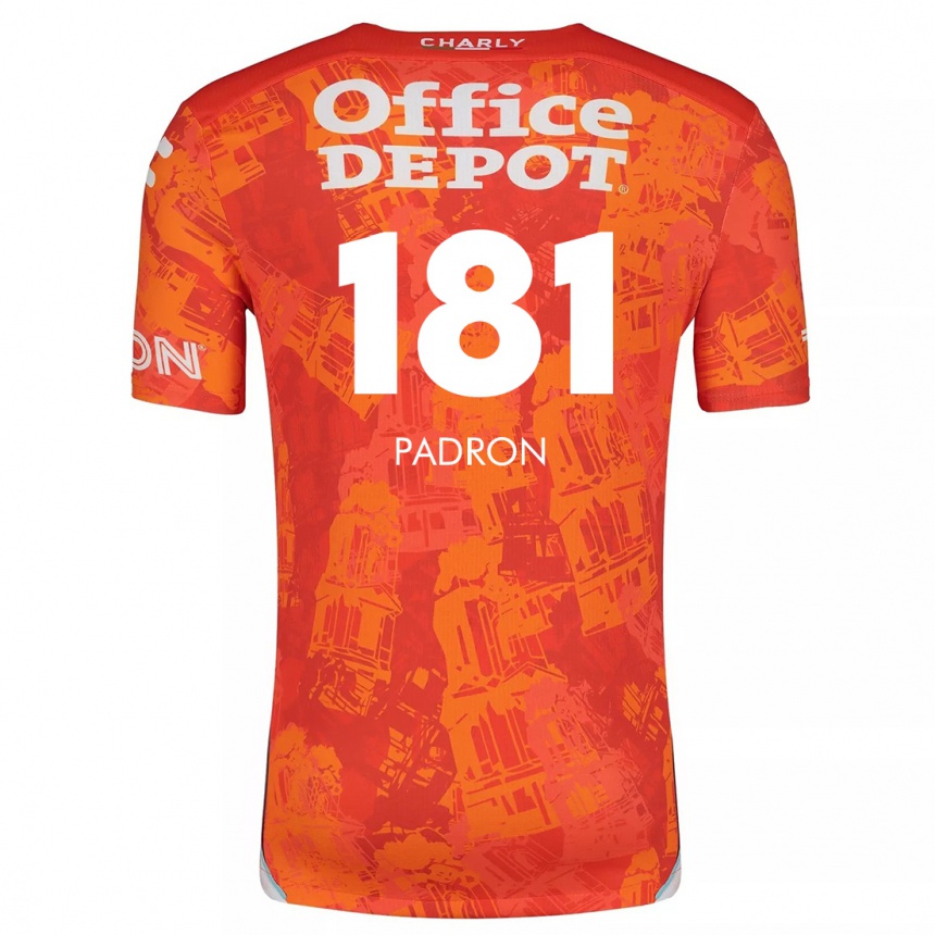 Kids Football Romeo Padrón #181 Orange White Away Jersey 2024/25 T-Shirt