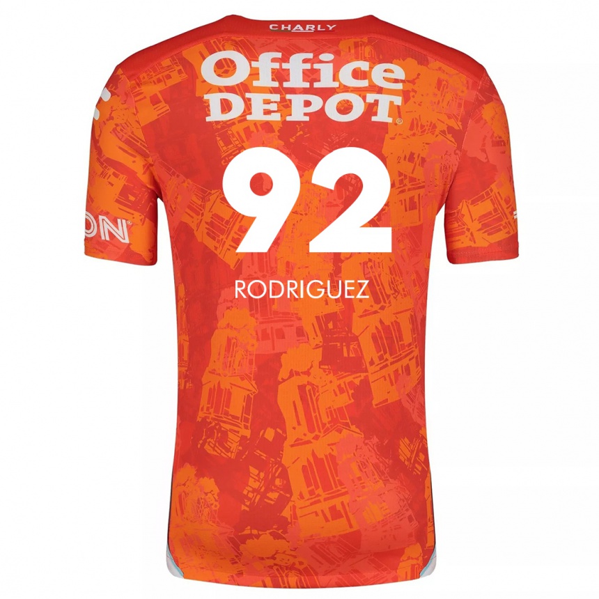 Kids Football Sergio Rodríguez #92 Orange White Away Jersey 2024/25 T-Shirt