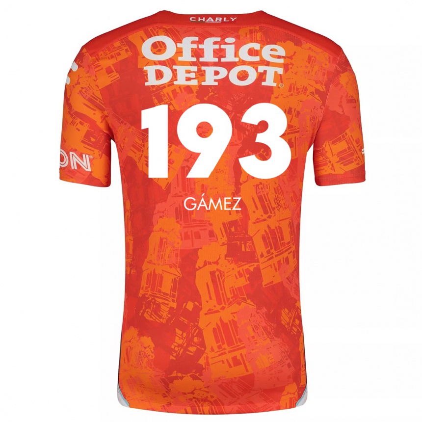 Kids Football Juan Gámez #193 Orange White Away Jersey 2024/25 T-Shirt