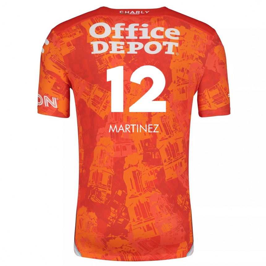 Kids Football Sofía Martínez #12 Orange White Away Jersey 2024/25 T-Shirt