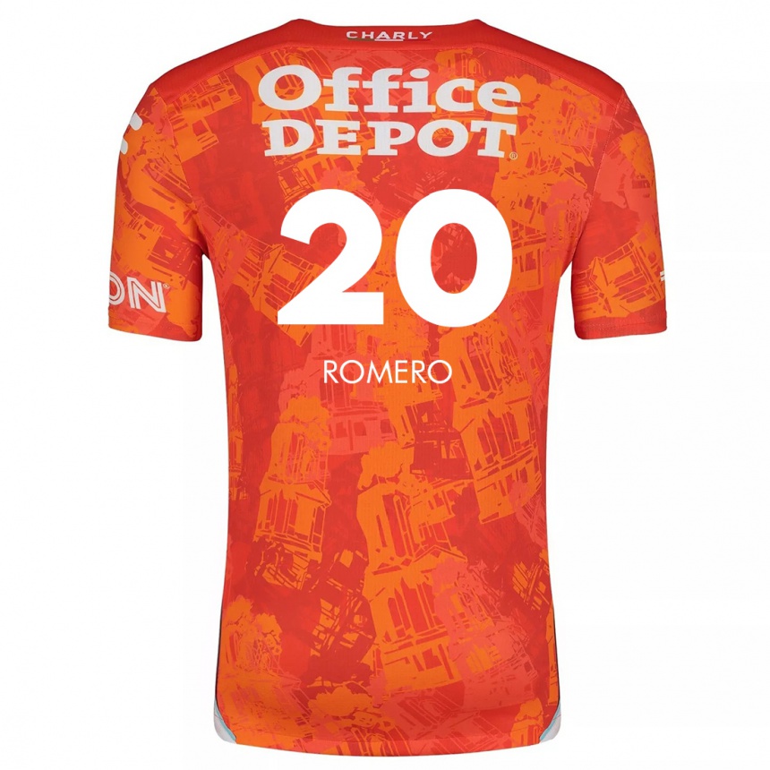 Kids Football Tamara Romero #20 Orange White Away Jersey 2024/25 T-Shirt