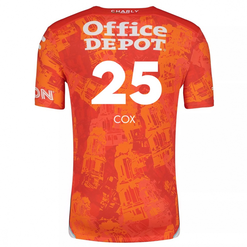 Kids Football Marta Cox #25 Orange White Away Jersey 2024/25 T-Shirt