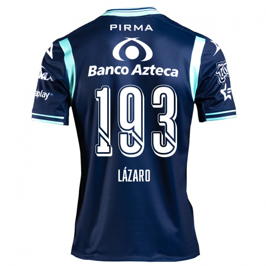 Kids Football Juan Lázaro #193 Navy Blue Away Jersey 2024/25 T-Shirt