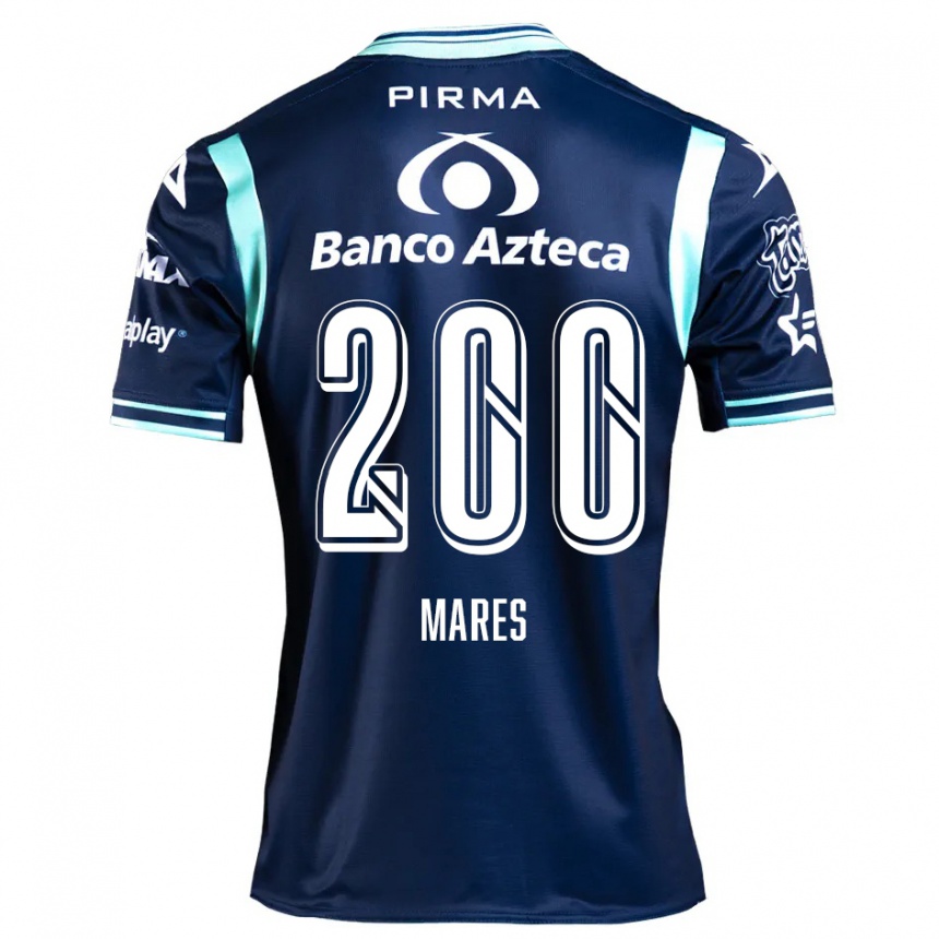 Kids Football Cristian Mares #200 Navy Blue Away Jersey 2024/25 T-Shirt