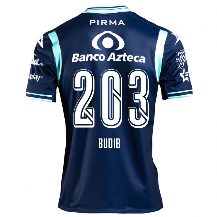 Kids Football Pedro Budib #203 Navy Blue Away Jersey 2024/25 T-Shirt