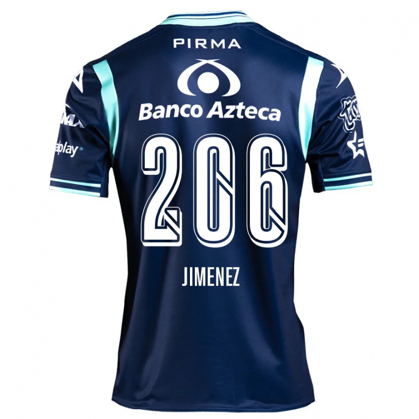 Kids Football Leonardo Jiménez #206 Navy Blue Away Jersey 2024/25 T-Shirt