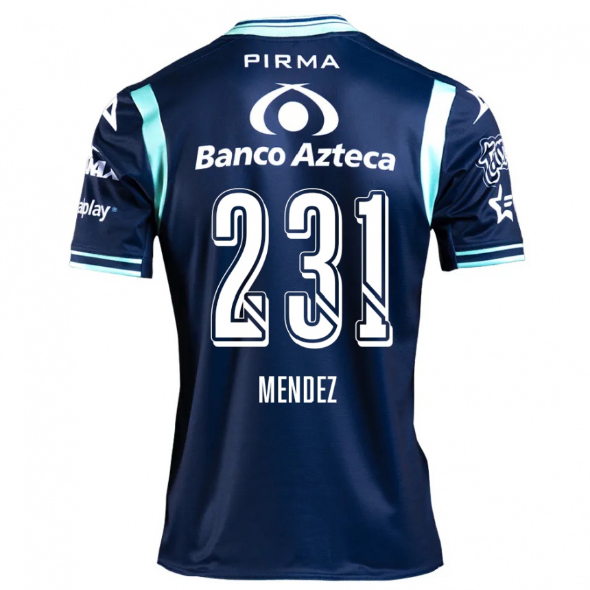 Kids Football Alejandro Méndez #231 Navy Blue Away Jersey 2024/25 T-Shirt