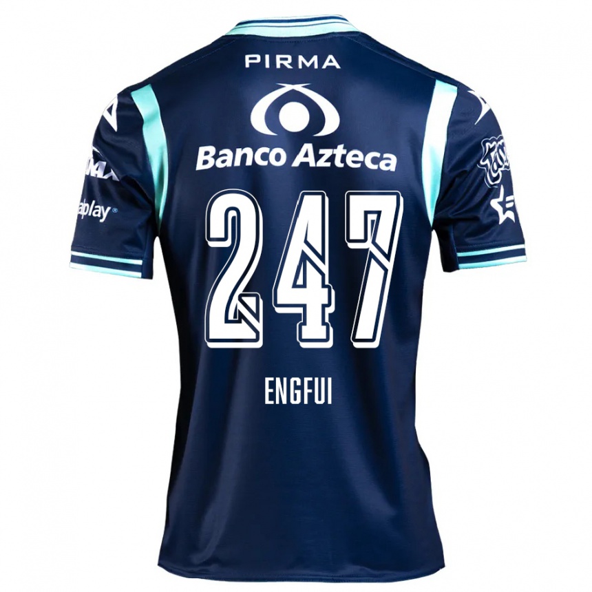 Kids Football Emilio Engfui #247 Navy Blue Away Jersey 2024/25 T-Shirt