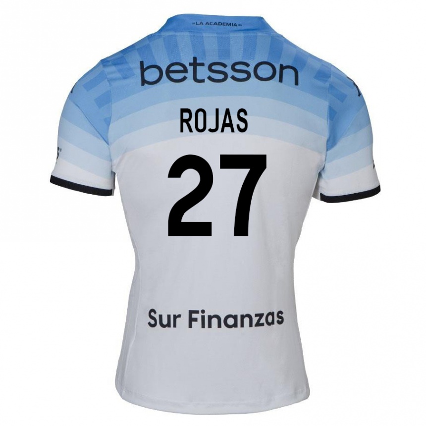 Kids Football Gabriel Rojas #27 White Blue Black Away Jersey 2024/25 T-Shirt