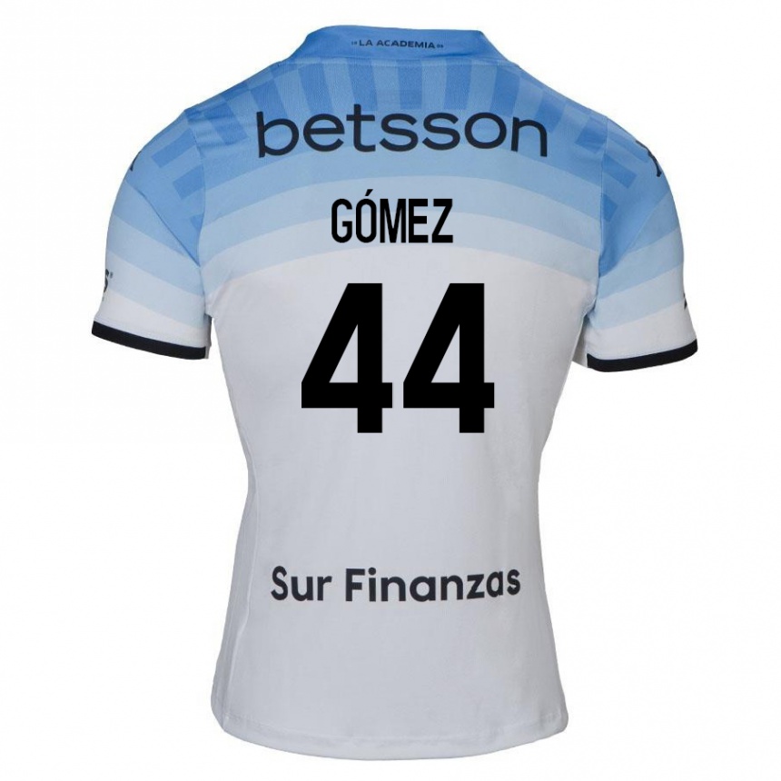 Kids Football Francisco Gómez #44 White Blue Black Away Jersey 2024/25 T-Shirt