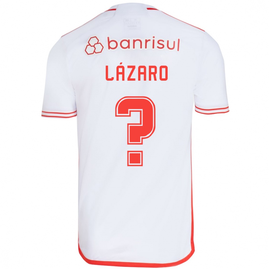 Kids Football Lázaro #0 White Red Away Jersey 2024/25 T-Shirt