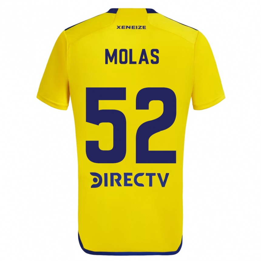 Kids Football Walter Molas #52 Yellow Blue Away Jersey 2024/25 T-Shirt