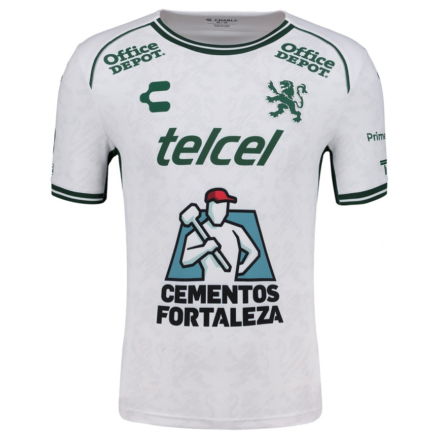 Kids Football José Salazar #189 White Green Away Jersey 2024/25 T-Shirt