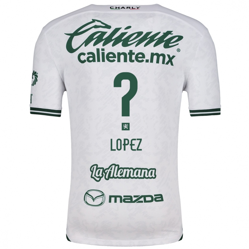 Kids Football Nicolás López #0 White Green Away Jersey 2024/25 T-Shirt