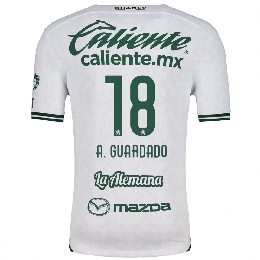 Kids Football Andrés Guardado #18 White Green Away Jersey 2024/25 T-Shirt