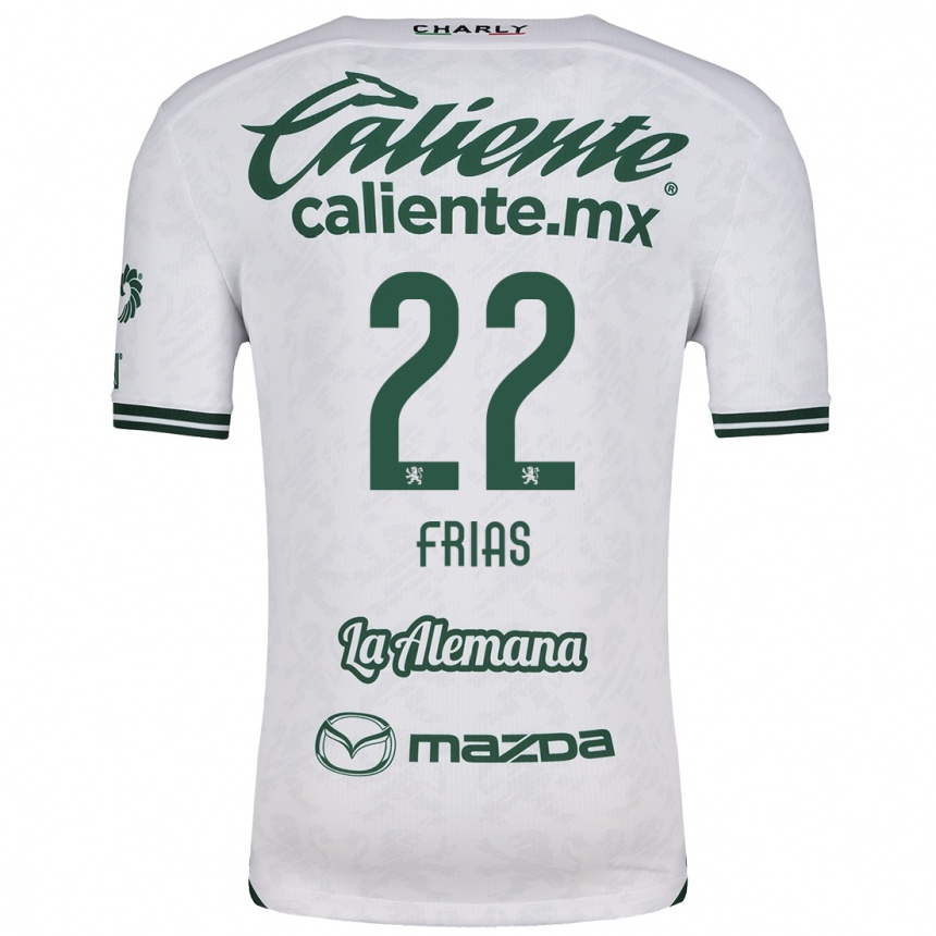 Kids Football Adonis Frías #22 White Green Away Jersey 2024/25 T-Shirt