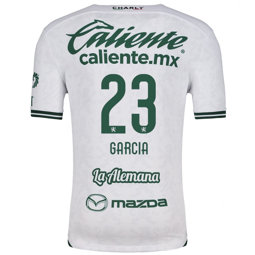 Kids Football Óscar García #23 White Green Away Jersey 2024/25 T-Shirt