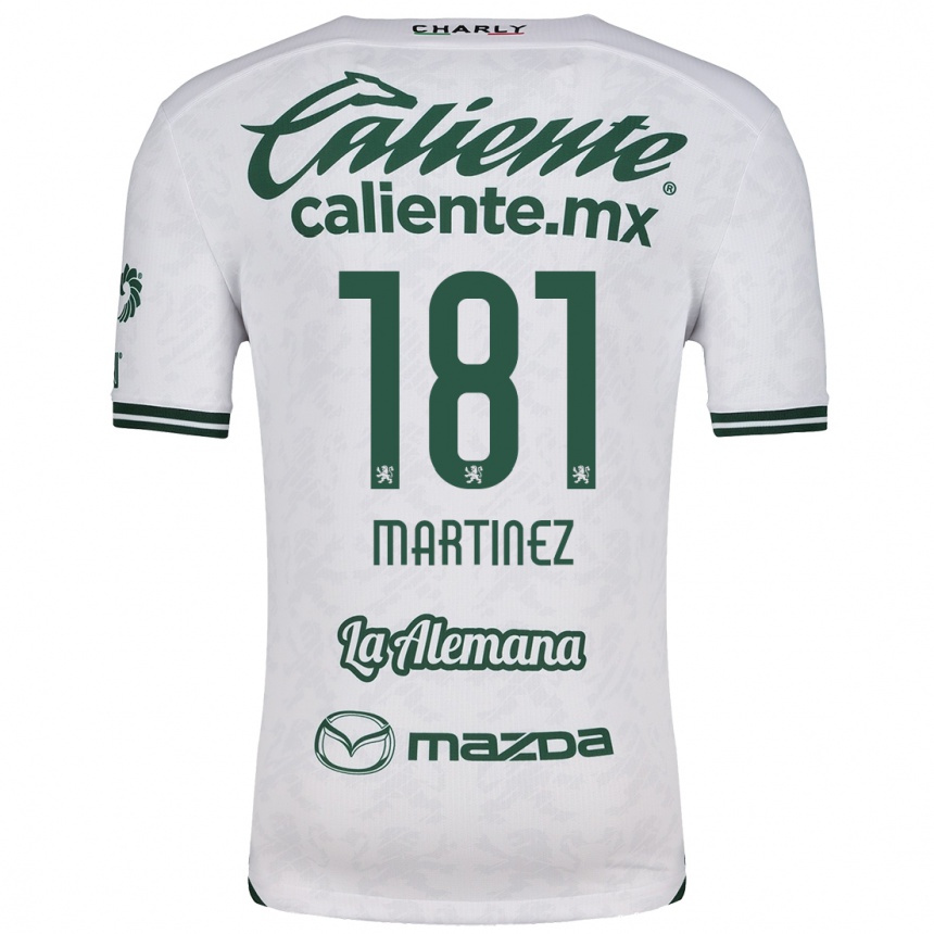 Kids Football Irving Martínez #181 White Green Away Jersey 2024/25 T-Shirt