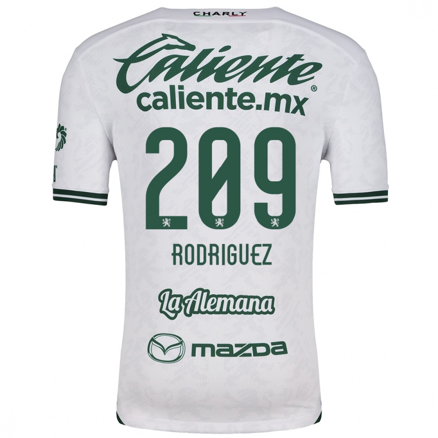 Kids Football Víctor Rodríguez #209 White Green Away Jersey 2024/25 T-Shirt