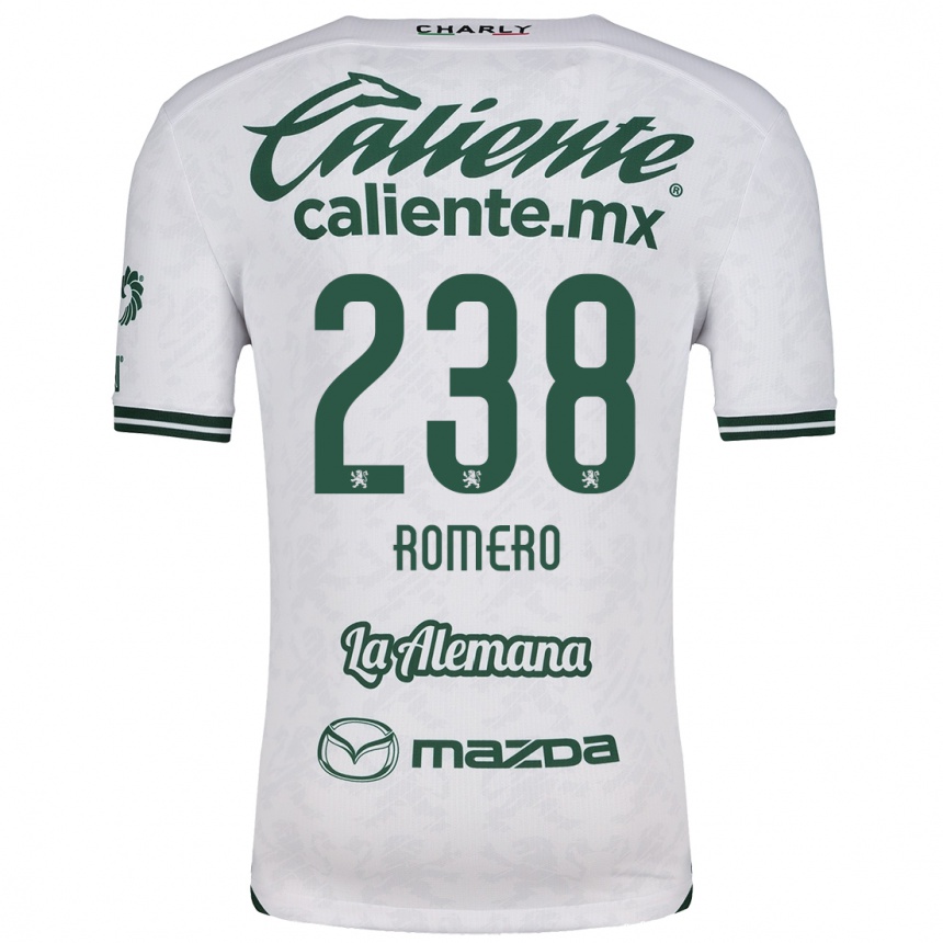 Kids Football Paulo Romero #238 White Green Away Jersey 2024/25 T-Shirt