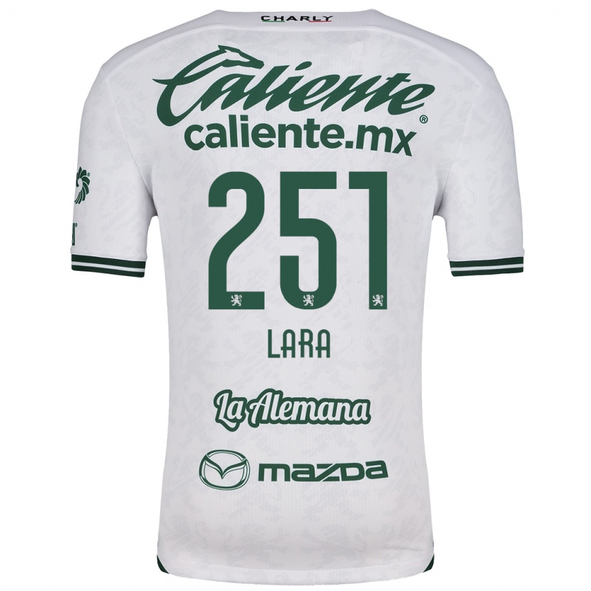 Kids Football Tristán Lara #251 White Green Away Jersey 2024/25 T-Shirt