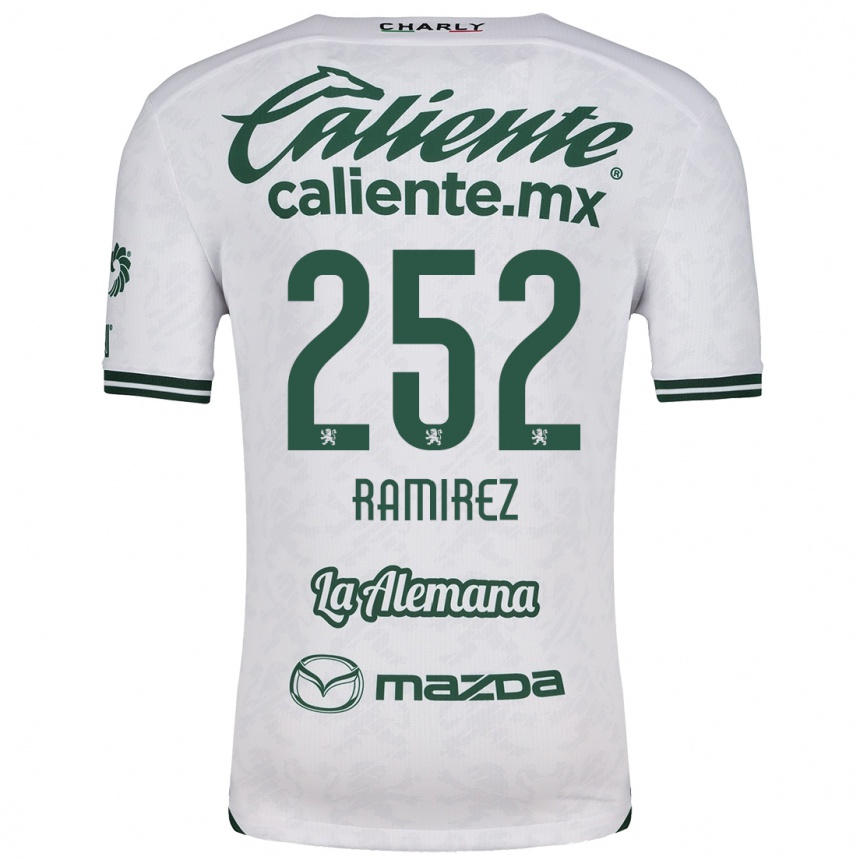 Kids Football Luis Ramírez #252 White Green Away Jersey 2024/25 T-Shirt